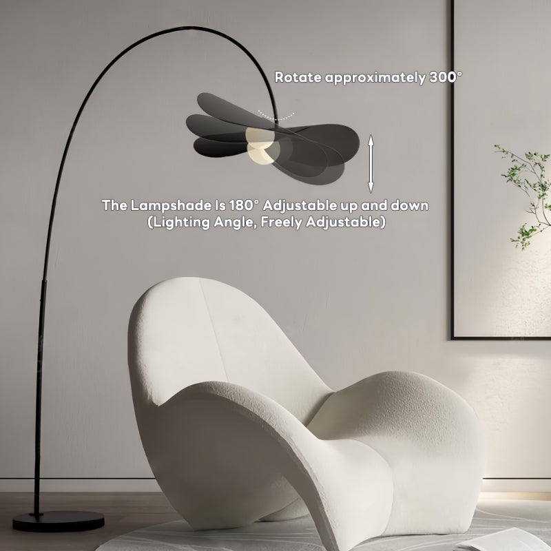 Sharpdo 12w 3-Color Floor Lamp for Living Room, Adjustable Lampshade, Wireless Remote Control, Marble Base - Image 5